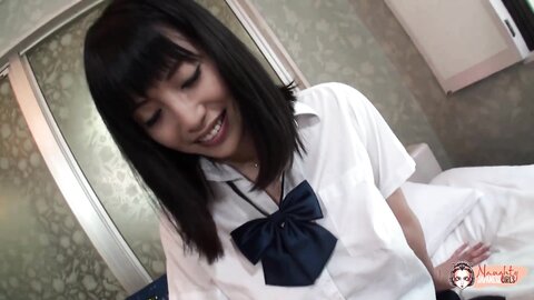 With Her Legs Spread The Asian Endures The Sex Toy Teasing Before The P