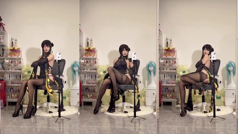 [Cosplay] 影子喵Ghost 镇海黑旗袍 [131P4V-3.71GB] (3)