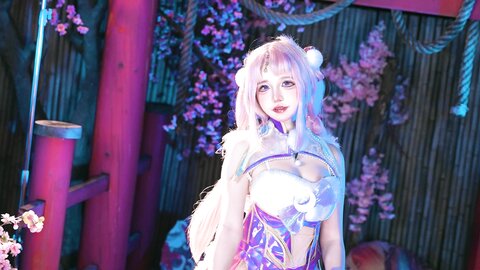 [Cosplay] 阿薰kaOri 永劫无间·殷紫萍 [61P1V-584MB]