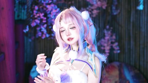 [Cosplay] 阿薰kaOri 永劫无间·殷紫萍 [61P1V-584MB]