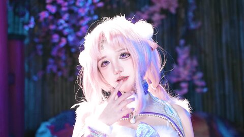 [Cosplay] 阿薰kaOri 永劫无间·殷紫萍 [61P1V-584MB]