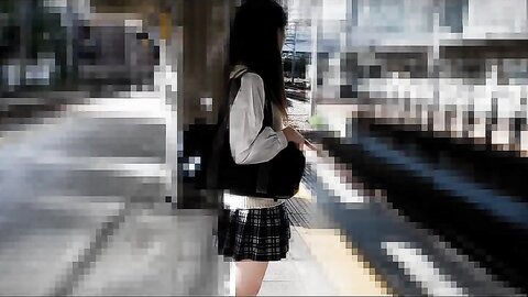 Groping A Girl In Uniform On The Train  Yuuka Nagase