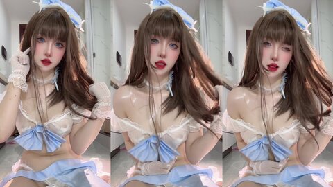 [Cosplay] 阿薰kaOri 蓝色奶油蛋糕 [35P10V-508MB] (8)