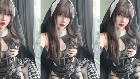 [Cosplay] 阿薰kaOri 偷偷做坏事的修女 [89P28V-2.10GB] (2)