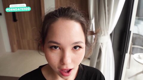 Asian Neighbor From The Sex Dater Site Came To Get Acquainted And Fuck Hard