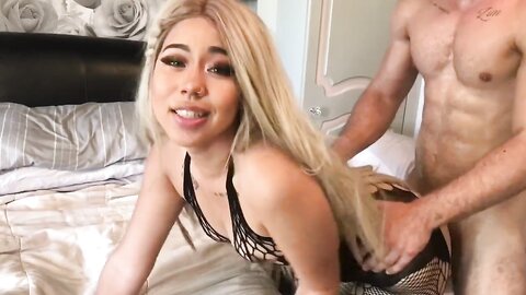 Thick Blonde Asian Gets Fucked Planesgirl