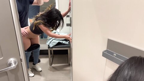 Risky Quickie With Asian Beauty In Target Dressing Room Hearttext