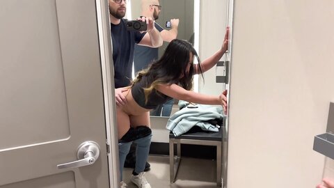 Risky Quickie With Asian Beauty In Target Dressing Room Hearttext