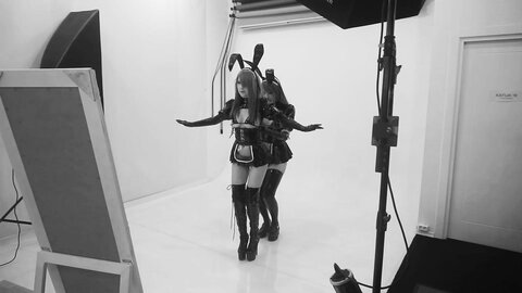 [Cosplay] Candy Ball Latex Bunny Twins [57P10V-713MB] (9)