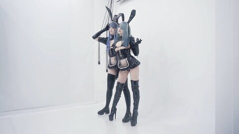 [Cosplay] Candy Ball Latex Bunny Twins [57P10V-713MB] (9)