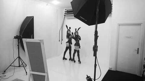 [Cosplay] Candy Ball Latex Bunny Twins [57P10V-713MB] (9)