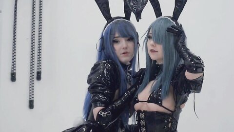 [Cosplay] Candy Ball Latex Bunny Twins [57P10V-713MB] (9)