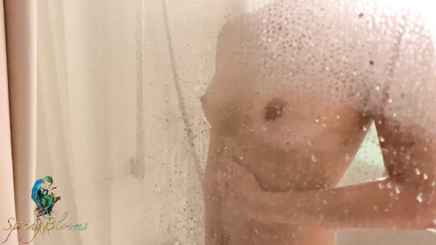 Female Orgasm Teen Fucks Her Dildo Under The Shower And Cums