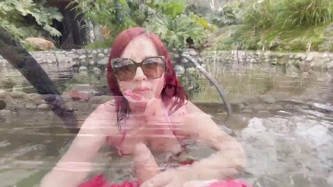 Fucking A Big Ass And Busty Chilenita Who Undresses In The Public Hot Springs