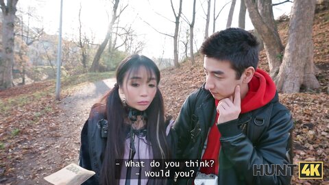 Petite Japanese Tourist Sakura Jumped On A Strangers Cock In Front Of Her Bf