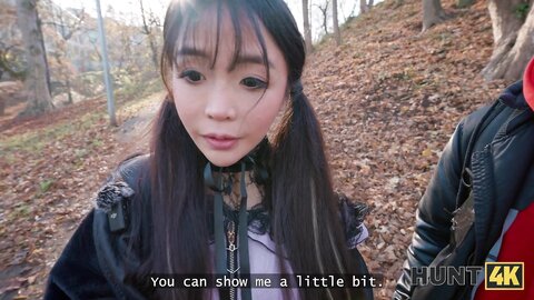 Petite Japanese Tourist Sakura Jumped On A Strangers Cock In Front Of Her Bf