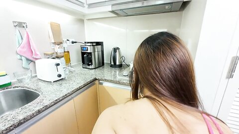 Pinay Baby Masarap Pala Makantot Sa Kitchen