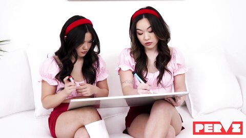 Lulu Chu Kimmy Kimm  Threesome Stepsiblings Sequel