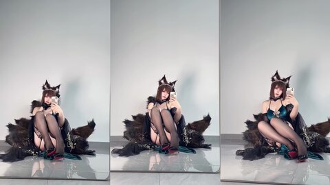 [Cosplay] 半半子 碧蓝航线 天城 玉座落鸾 [62P10V-535MB] (3)