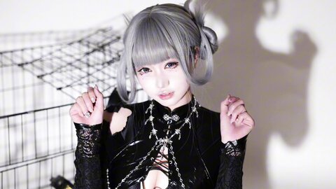 [Cosplay] 柒柒要乖哦 黑靡烟旗袍 [108P2V-1.87GB]