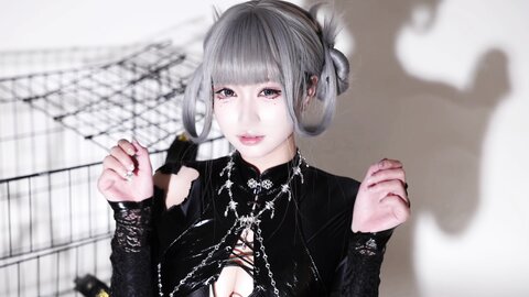 [Cosplay] 柒柒要乖哦 黑靡烟旗袍 [108P2V-1.87GB]
