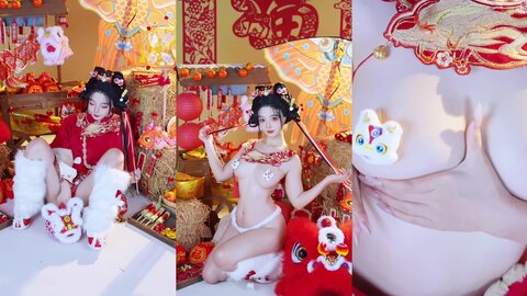 [Cosplay] yuuhui玉汇 2026新春特辑 醒狮少女 [131P2V-2.11GB] (2)