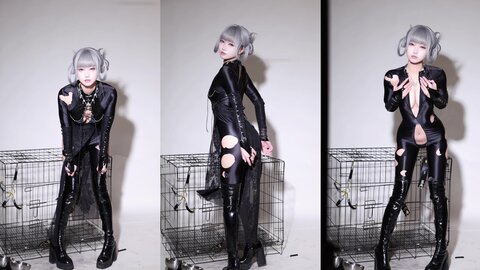 [Cosplay] 柒柒要乖哦 黑靡烟旗袍 [108P2V-1.87GB] (2)