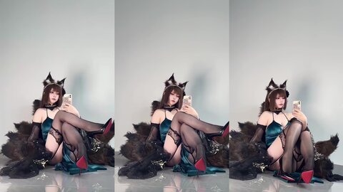 [Cosplay] 半半子 碧蓝航线 天城 玉座落鸾 [62P10V-535MB] (2)
