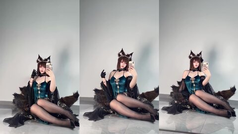 [Cosplay] 半半子 碧蓝航线 天城 玉座落鸾 [62P10V-535MB]