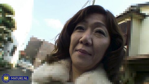 Japanese Cougar Hanako Gets Fucked In Her Hairy Pussy By Her Neighbour