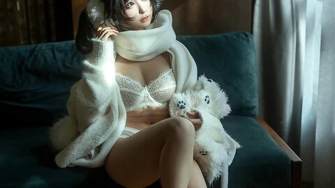 [Cosplay] 蠢沫沫 白毛衣 [18P1V-992MB]