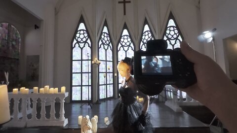 [Cosplay] 蠢沫沫 黑婚纱 [37P1V-3.11GB]