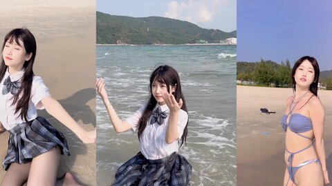 [Cosplay] 不呆猫 JK学妹 泳衣 [59P1V-1.3GB]