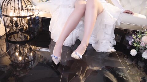 [Cosplay] 麻花麻花酱 碧蓝航线 柴郡内衣花嫁 [32P2V-710MB] (2)