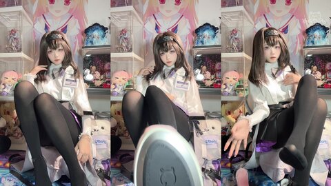 [Cosplay] 白栎Shirly - 明日方舟 普瑞赛斯博士服 (8)