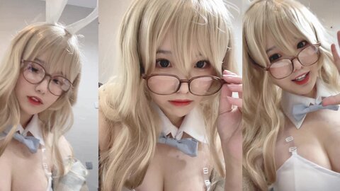 [Cosplay] 阿半今天很开心 蔚蓝档案 室笠茜 兔女郎 [47P7V-348MB] (6)