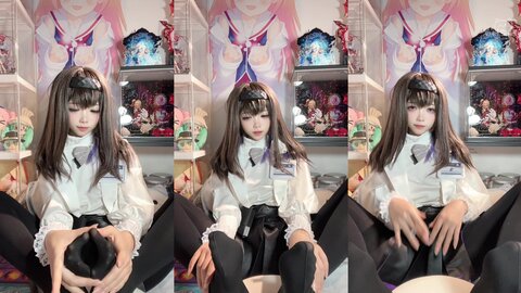 [Cosplay] 白栎Shirly - 明日方舟 普瑞赛斯博士服 (9)