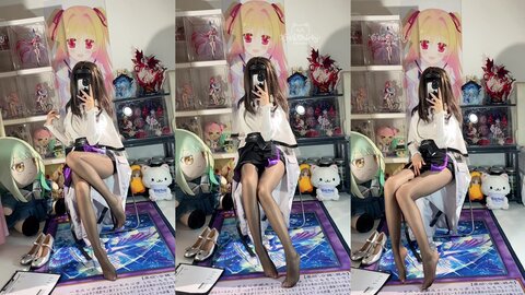 [Cosplay] 白栎Shirly - 明日方舟 普瑞赛斯博士服 (6)