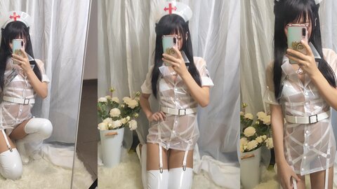 [Cosplay] 萌芽儿o0 透明护士自拍 [37P3V-310MB] (3)