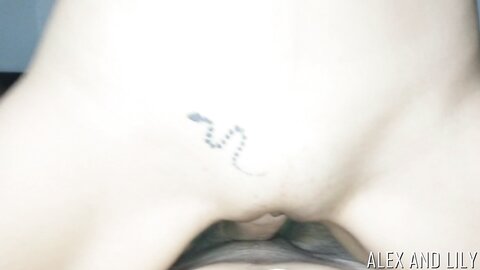 Alexnlily Tight Student Pov Fuck Eats Cum W Spoon
