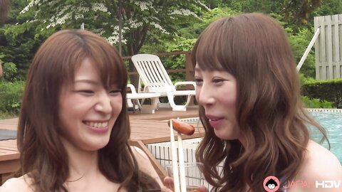 Aya Kisaki Ryou Makoto Sakura Aoi  Poolside Orgy