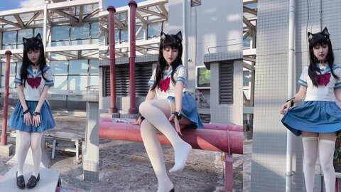 [Cosplay] 不呆猫 天台小猫咪 [96P1V-1.65GB]