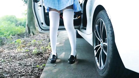 [Cosplay] 不呆猫 白丝过膝袜 [21P12V-209MB] (11)