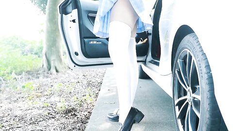 [Cosplay] 不呆猫 白丝过膝袜 [21P12V-209MB] (11)