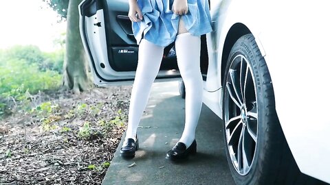 [Cosplay] 不呆猫 白丝过膝袜 [21P12V-209MB] (11)