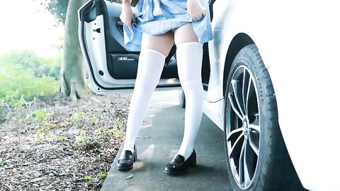 [Cosplay] 不呆猫 白丝过膝袜 [21P12V-209MB] (11)