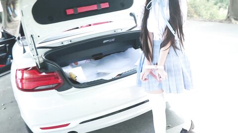 [Cosplay] 不呆猫 白丝过膝袜 [21P12V-209MB] (7)