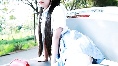 [Cosplay] 不呆猫 白丝过膝袜 [21P12V-209MB] (10)