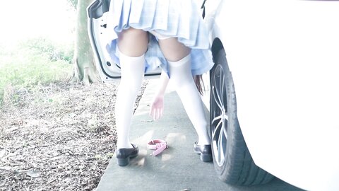 [Cosplay] 不呆猫 白丝过膝袜 [21P12V-209MB] (8)