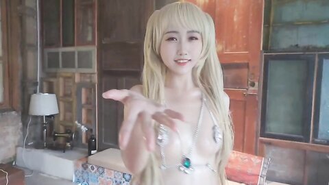 [Cosplay] 不呆猫 玛丽罗斯涂油比基尼 [47P10V-865MB] (2)